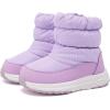 imageBMCiTYBM Toddler Boy Girl Snow Boots Waterproof Winter Warm Boots Nonslip Lightweight Outdoor Walking Shoes for Cold WeatehrApurple