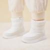 imageBMCiTYBM Toddler Boy Girl Snow Boots Waterproof Winter Warm Boots Nonslip Lightweight Outdoor Walking Shoes for Cold WeatehrAwhite