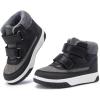 imageBMCiTYBM Toddler Snow Boots Boys Girls Winter Warm Shoes High Top Outdoor Sneakers for Cold WeatherBblack