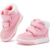 imageBMCiTYBM Toddler Snow Boots Boys Girls Winter Warm Shoes High Top Outdoor Sneakers for Cold WeatherBpink