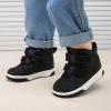 imageBMCiTYBM Toddler Snow Boots Boys Girls Winter Warm Shoes High Top Outdoor Sneakers for Cold WeatherCblack
