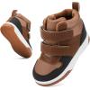 imageBMCiTYBM Toddler Snow Boots Boys Girls Winter Warm Shoes High Top Outdoor Sneakers for Cold WeatherCbrown