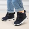 imageBMCiTYBM Toddler Snow Boots Boys Girls Winter Warm Shoes High Top Outdoor Sneakers for Cold WeatherCnavy Blue