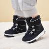 imageBMCiTYBM Toddler Snow Boots Boys Girls Winter Warm Shoes High Top Outdoor Sneakers for Cold WeatherDblack