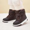 imageBMCiTYBM Toddler Snow Boots Boys Girls Winter Warm Shoes High Top Outdoor Sneakers for Cold WeatherDbrown
