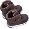 imageBMCiTYBM Toddler Snow Boots Boys Girls Winter Warm Shoes High Top Outdoor Sneakers for Cold WeatherDbrown