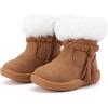 imageBMCiTYBM Baby Snow Boots Infant Boy Girl Winter Boots Nonslip Lightweight Outdoor Warm Shoes for Cold Weather 6 9 12 18 24 MonthsInfantToddlerBbrown