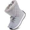 imageBMCiTYBM Toddler Boy Girl Snow Boots Waterproof Winter Warm Booties Nonslip Lightweight Outdoor Walking Shoes for Cold WeatehrAgrey