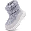 imageBMCiTYBM Toddler Boy Girl Snow Boots Waterproof Winter Warm Boots Nonslip Lightweight Outdoor Walking Shoes for Cold WeatehrAgrey