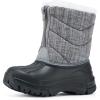 imageBMCiTYBM Toddler Snow Boots Boys Girls Winter Warm Shoes High Top Outdoor Sneakers for Cold WeatherAgrey