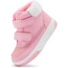 imageBMCiTYBM Toddler Snow Boots Boys Girls Winter Warm Shoes High Top Outdoor Sneakers for Cold WeatherBpink