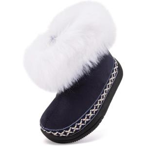 imageBMCiTYBM Baby Snow Boots Infant Boy Girl Winter Boots Nonslip Lightweight Outdoor Warm Shoes for Cold Weather 6 9 12 18 24 MonthsInfantToddlerAblack