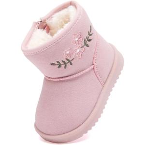 imageBMCiTYBM Baby Snow Boots Infant Boy Girl Winter Boots Nonslip Lightweight Outdoor Warm Shoes for Cold Weather 6 9 12 18 24 MonthsInfantToddlerC2pink
