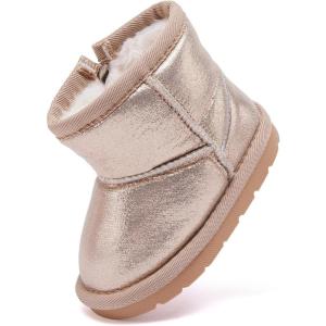 imageBMCiTYBM Baby Snow Boots Infant Boy Girl Winter Boots Nonslip Lightweight Outdoor Warm Shoes for Cold Weather 6 9 12 18 24 MonthsInfantToddlerEgittler Brown