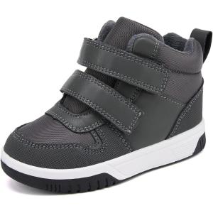 imageBMCiTYBM Toddler Snow Boots Boys Girls Winter Warm Shoes High Top Outdoor Sneakers for Cold WeatherCgrey