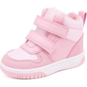 imageBMCiTYBM Toddler Snow Boots Boys Girls Winter Warm Shoes High Top Outdoor Sneakers for Cold WeatherCpink