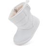 imageBMCiTYBM Baby Boy Girl Snow Boots Waterproof Winter Warm Booties Nonslip Lightweight Outdoor Shoes for First Walkers 6 9 12 18 24 MonthsInfantToddlerA2white