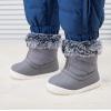imageBMCiTYBM Baby Boy Girl Snow Boots Waterproof Winter Warm Booties Nonslip Lightweight Outdoor Shoes for First Walkers 6 9 12 18 24 MonthsInfantToddlerA3grey