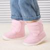 imageBMCiTYBM Baby Boy Girl Snow Boots Waterproof Winter Warm Booties Nonslip Lightweight Outdoor Shoes for First Walkers 6 9 12 18 24 MonthsInfantToddlerA4pink