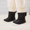 imageBMCiTYBM Baby Boy Girl Snow Boots Waterproof Winter Warm Booties Nonslip Lightweight Outdoor Shoes for First Walkers 6 9 12 18 24 MonthsInfantToddlerA2black
