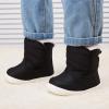 imageBMCiTYBM Baby Boy Girl Snow Boots Waterproof Winter Warm Booties Nonslip Lightweight Outdoor Shoes for First Walkers 6 9 12 18 24 MonthsInfantToddlerA4black