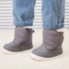 imageBMCiTYBM Baby Boy Girl Snow Boots Waterproof Winter Warm Booties Nonslip Lightweight Outdoor Shoes for First Walkers 6 9 12 18 24 MonthsInfantToddlerA4grey