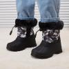 imageBMCiTYBM Toddler Snow Boots Boys Girls Waterproof Winter Boots High Top Outdoor Warm Shoes for Cold Weather ToddlerLittle KidAblack
