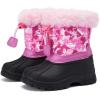 imageBMCiTYBM Toddler Snow Boots Boys Girls Waterproof Winter Boots High Top Outdoor Warm Shoes for Cold Weather ToddlerLittle KidApink