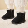 imageBMCiTYBM Girls Boys Snow Boots Warm Winter Fur Lined Baby Shoes InfantToddlerLittle Kid92black