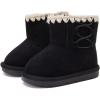 imageBMCiTYBM Girls Boys Snow Boots Warm Winter Fur Lined Baby Shoes InfantToddlerLittle Kid92black