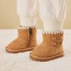imageBMCiTYBM Girls Boys Snow Boots Warm Winter Fur Lined Baby Shoes InfantToddlerLittle Kid92camel