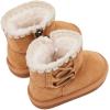 imageBMCiTYBM Girls Boys Snow Boots Warm Winter Fur Lined Baby Shoes InfantToddlerLittle Kid92camel