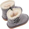 imageBMCiTYBM Girls Boys Snow Boots Warm Winter Fur Lined Baby Shoes InfantToddlerLittle Kid92grey