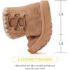 imageBMCiTYBM Girls Boys Snow Boots Warm Winter Fur Lined Baby Shoes InfantToddlerLittle Kid92khaki