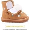 imageBMCiTYBM Girls Boys Snow Boots Warm Winter Fur Lined Baby Shoes InfantToddlerLittle Kid93camel