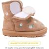 imageBMCiTYBM Girls Boys Snow Boots Warm Winter Fur Lined Baby Shoes InfantToddlerLittle Kid93khaki