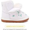 imageBMCiTYBM Girls Boys Snow Boots Warm Winter Fur Lined Baby Shoes InfantToddlerLittle Kid97white
