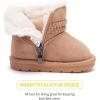 imageBMCiTYBM Girls Boys Snow Boots Warm Winter Fur Lined Baby Shoes InfantToddlerLittle Kid98khaki