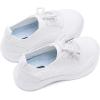 imageBMCiTYBM Toddler Boys Girls Slip On Shoes Comfortable Walking Sneakers Mesh Oxford Casual Dress Shoes School Uniform LoafersAwhite