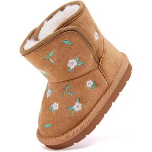 imageBMCiTYBM Girls Boys Snow Boots Warm Winter Fur Lined Baby Shoes InfantToddlerLittle Kid93camel