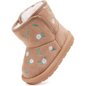 imageBMCiTYBM Girls Boys Snow Boots Warm Winter Fur Lined Baby Shoes InfantToddlerLittle Kid93khaki