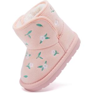 imageBMCiTYBM Girls Boys Snow Boots Warm Winter Fur Lined Baby Shoes InfantToddlerLittle Kid93pink
