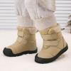 imageBMCiTYBM Toddler Baby Winter Snow Boots Boy Girl Faux Fur Warm Non Slip First Walking Infant Shoes93camel