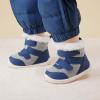 imageBMCiTYBM Toddler Baby Winter Snow Boots Boy Girl Faux Fur Warm Non Slip First Walking Infant Shoes96navy