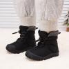 imageBMCiTYBM Toddler Baby Winter Snow Boots Boy Girl Faux Fur Warm Non Slip First Walking Infant Shoes97black