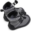 imageBMCiTYBM Toddler Baby Winter Snow Boots Boy Girl Faux Fur Warm Non Slip First Walking Infant Shoes97grey