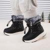 imageBMCiTYBM Toddler Snow Boots Girls Boys Warm Winter12black