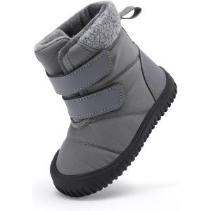 imageBMCiTYBM Toddler Baby Winter Snow Boots Boy Girl Faux Fur Warm Non Slip First Walking Infant Shoes93grey