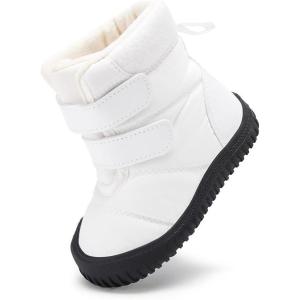imageBMCiTYBM Toddler Baby Winter Snow Boots Boy Girl Faux Fur Warm Non Slip First Walking Infant Shoes93white