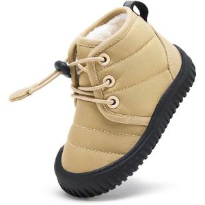 imageBMCiTYBM Toddler Baby Winter Snow Boots Boy Girl Faux Fur Warm Non Slip First Walking Infant Shoes94camel